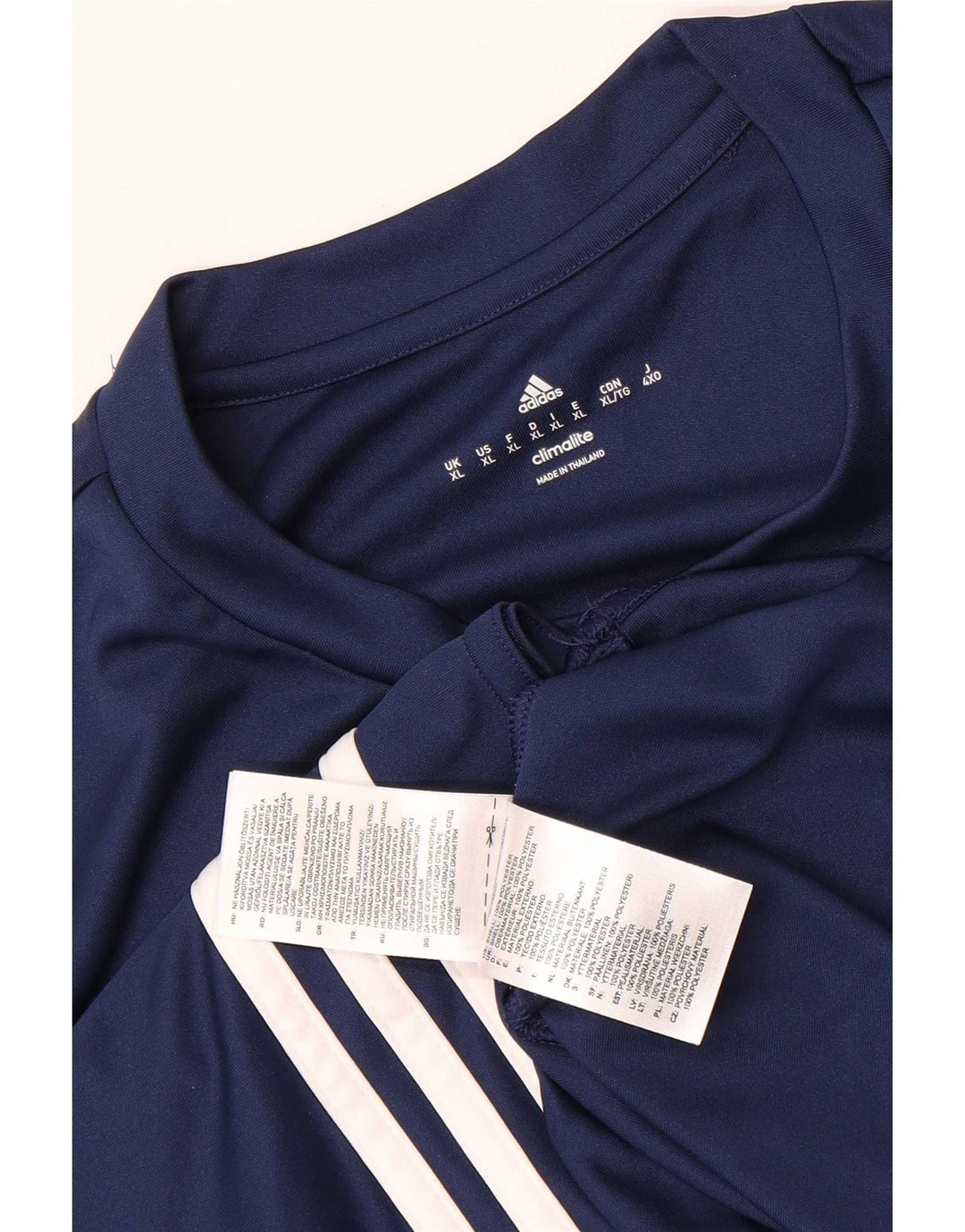Adidas Hombre Climalite Camiseta Top XL Azul Marino Poliéster