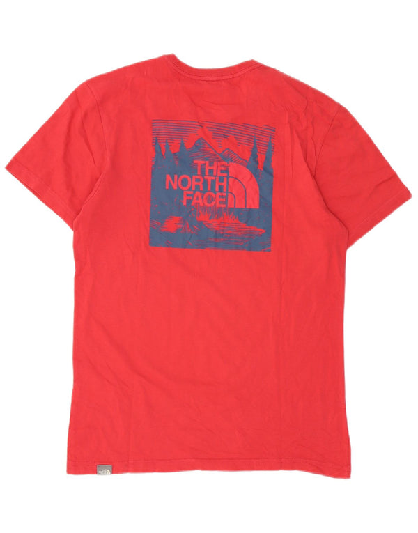 The North Face Camiseta gráfica para hombre Top Small Red Cotton