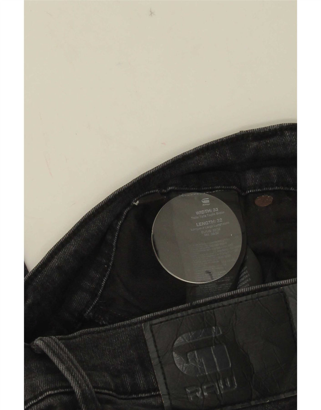 Vaqueros ajustados para hombre G-Star W33 L32 Negro