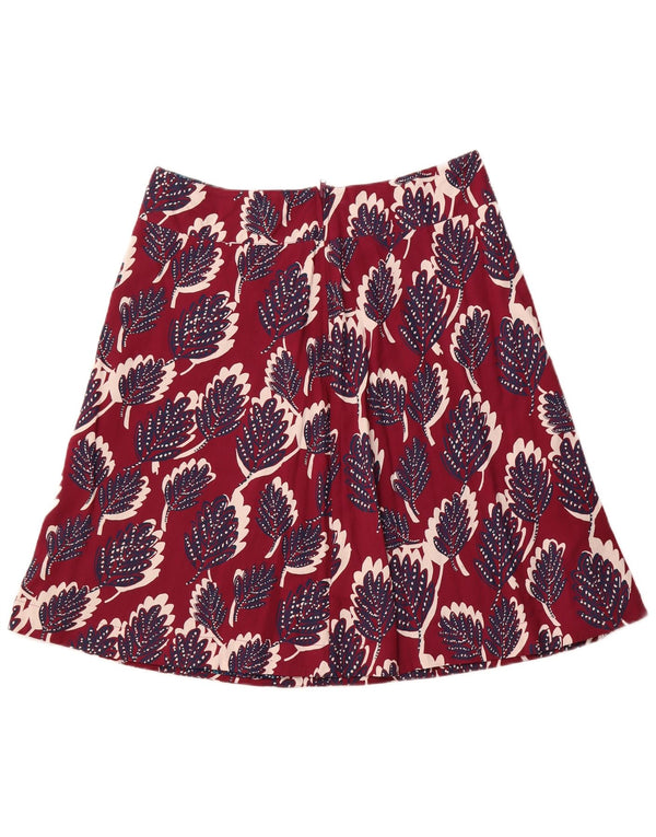 WHITE STUFF Falda acampanada para mujer UK 44 Grande W34 Viscosa floral rosa