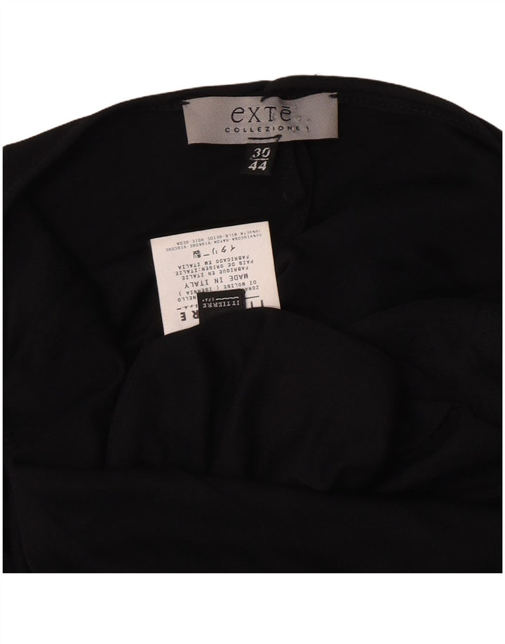 Exte Vestido Maxi De Un Hombro Para Mujer IT 44 Viscosa Negra Mediana