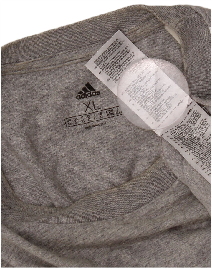 Adidas Camiseta Hombre Top XL Gris Algodón