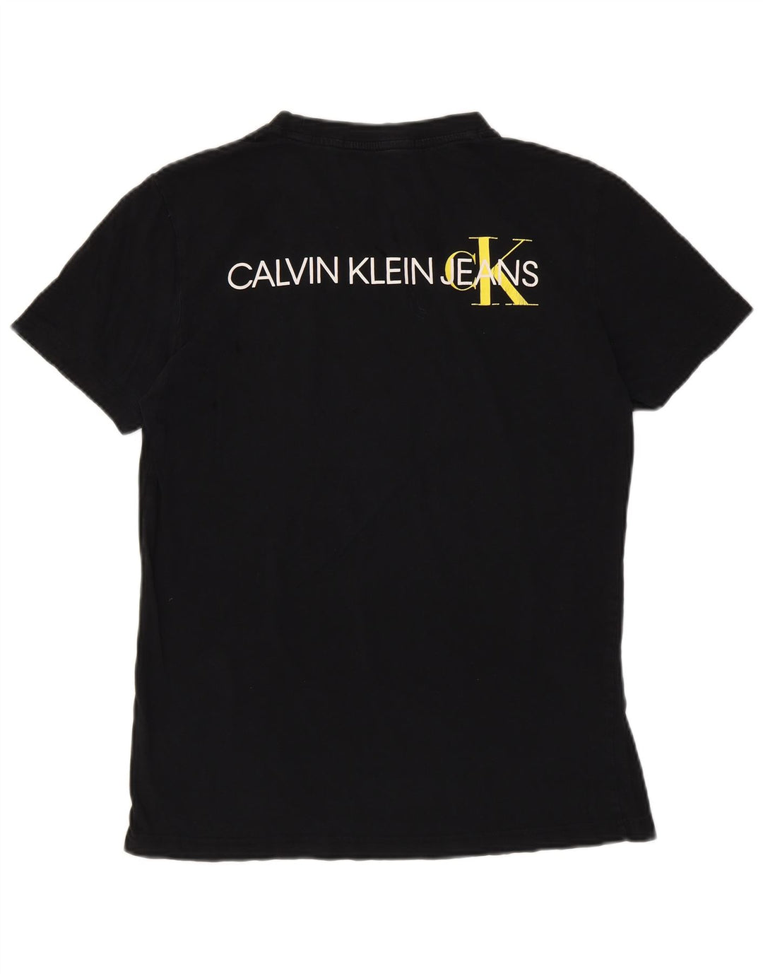 CALVIN KLEIN JEANS Camiseta gráfica para hombre Top Grande Negro