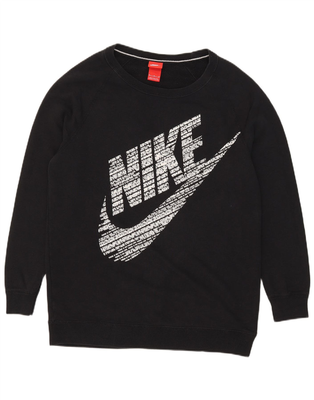 Nike Sudadera con gráfico gráfico tipo jersey de algodón negro mediano para hombre