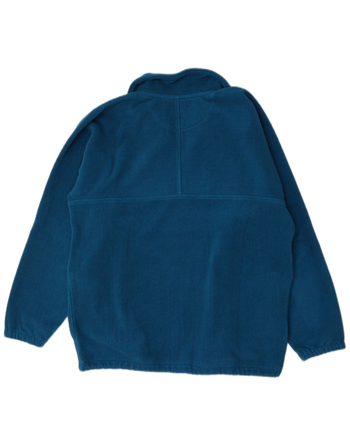 Bailo Hombre Jersey De Forro Polar Con Cremallera Y Cuello Grande Poliéster Azul