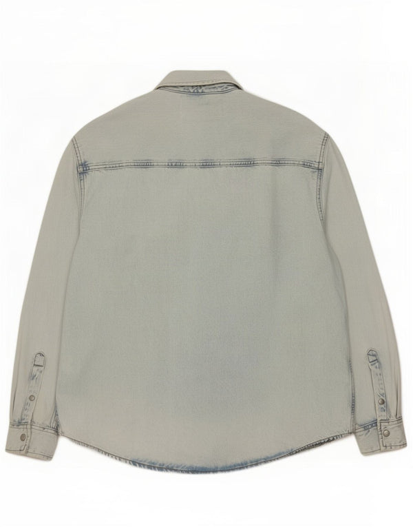 Calvin Klein Jeans Camisa vaquera de corte regular para hombre Algodón azul grande