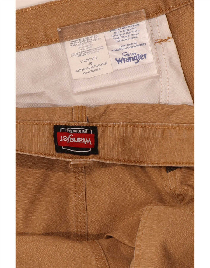 Wrangler Pantalones Cortos Cargo Hombre W40 XL Algodón Beige