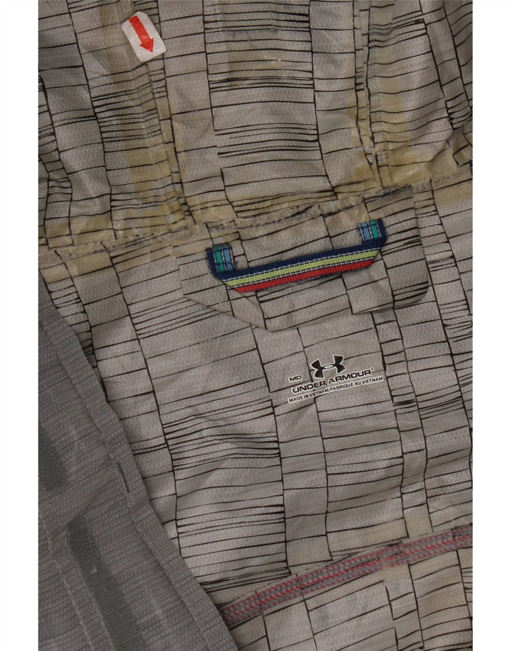 UNDER ARMOUR Chaqueta impermeable con capucha para hombre UK 38 Poliéster gris medio