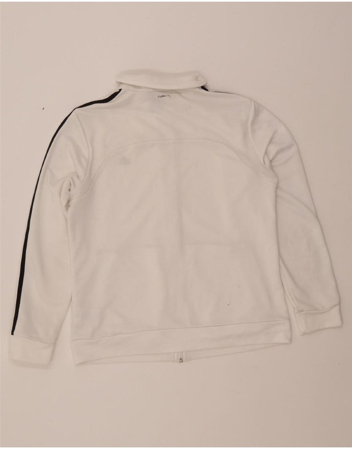 ADIDAS Mujer Climalite Chándal Top Chaqueta Reino Unido 16/18 Grande Blanco
