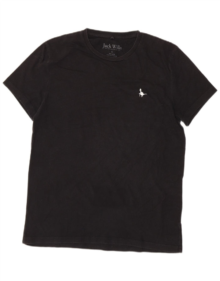 JACK WILLS Camiseta Hombre Top Small Algodón Negro