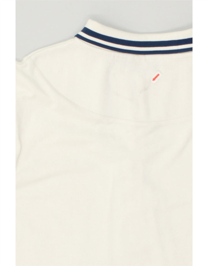 FILA Womens Polo Shirt UK 16 Large White | Vintage Fila | Thrift | Second-Hand Fila | Used Clothing | Messina Hembry 