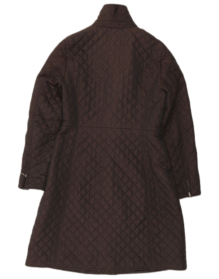 HOBBS Abrigo acolchado para mujer UK 10 Small Marrón Poliamida