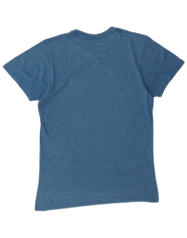 Hard Rock Cafe Camiseta Gráfica Lisboa para Mujer Top UK 10 Small Blue Moteado