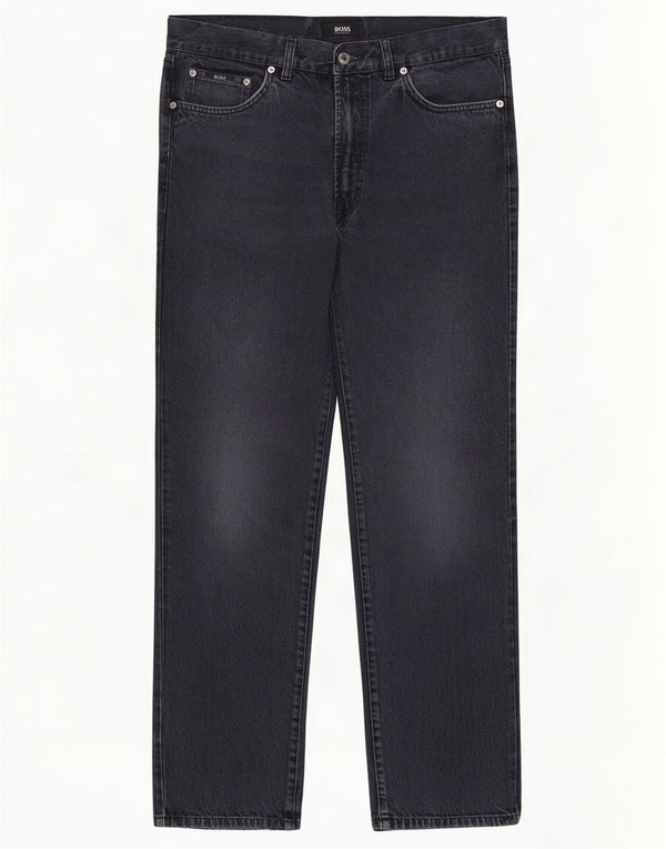 Hugo Boss Vaqueros rectos Arkansas para hombre W34 L32 Algodón azul marino