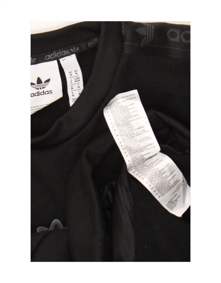 Adidas Hombre Graphic Sudadera Jumper Medium Negro Poliéster