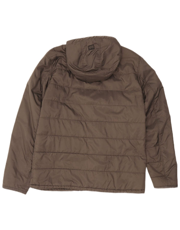 Chaqueta acolchada con capucha para hombre G-Star UK 44 2XL Nylon gris