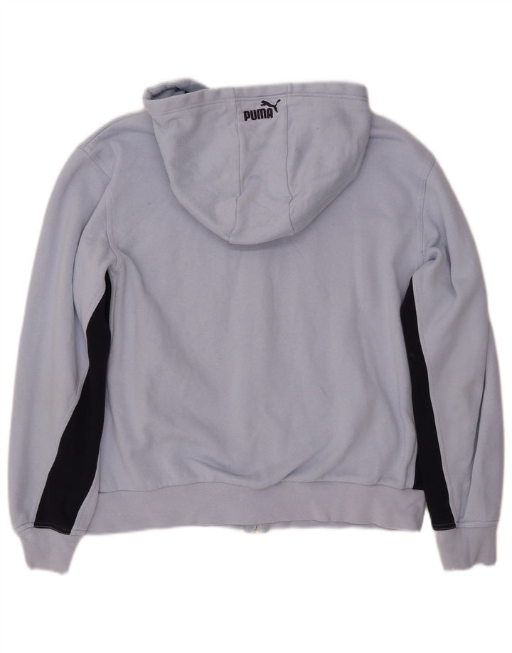 PUMA Jersey con capucha gráfica para mujer Reino Unido 44 Algodón azul medio con bloques de color