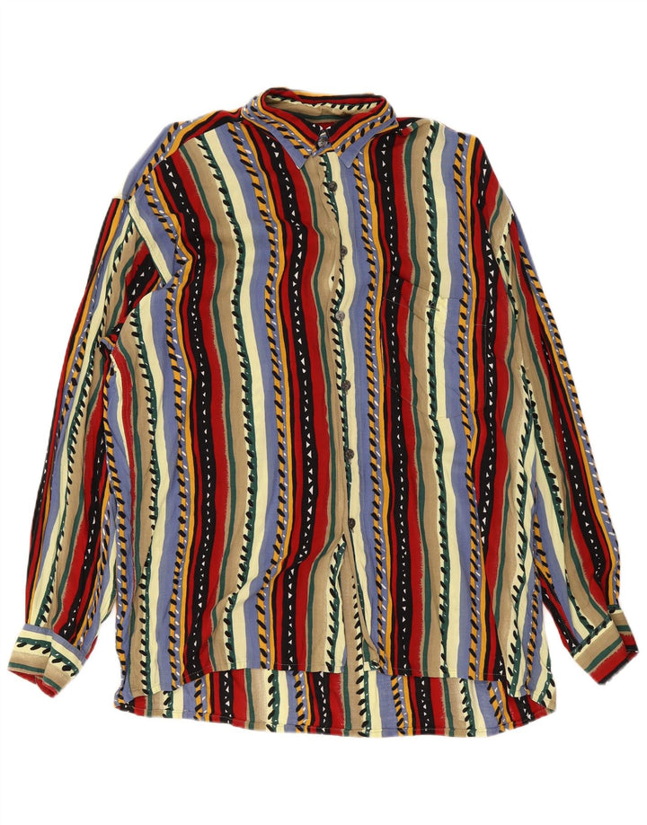 Camisa Hatico Performance para hombre talla 41 viscosa a rayas multicolor grande