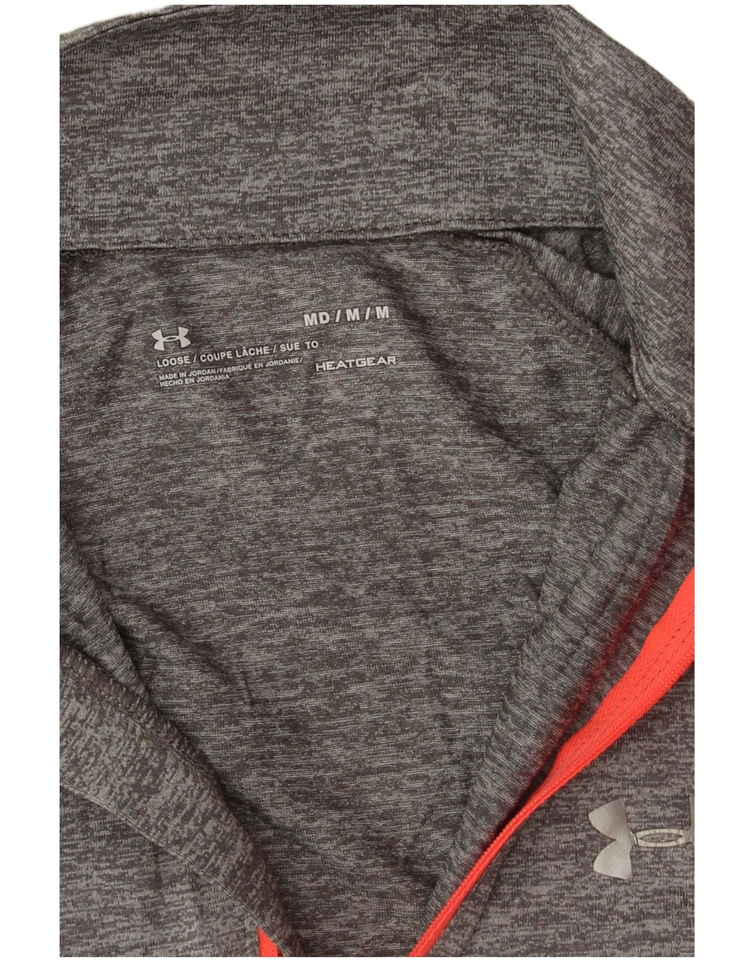 UNDER ARMOUR Mujer Heat Gear Jersey Chándal Top UK 12 Gris Medio