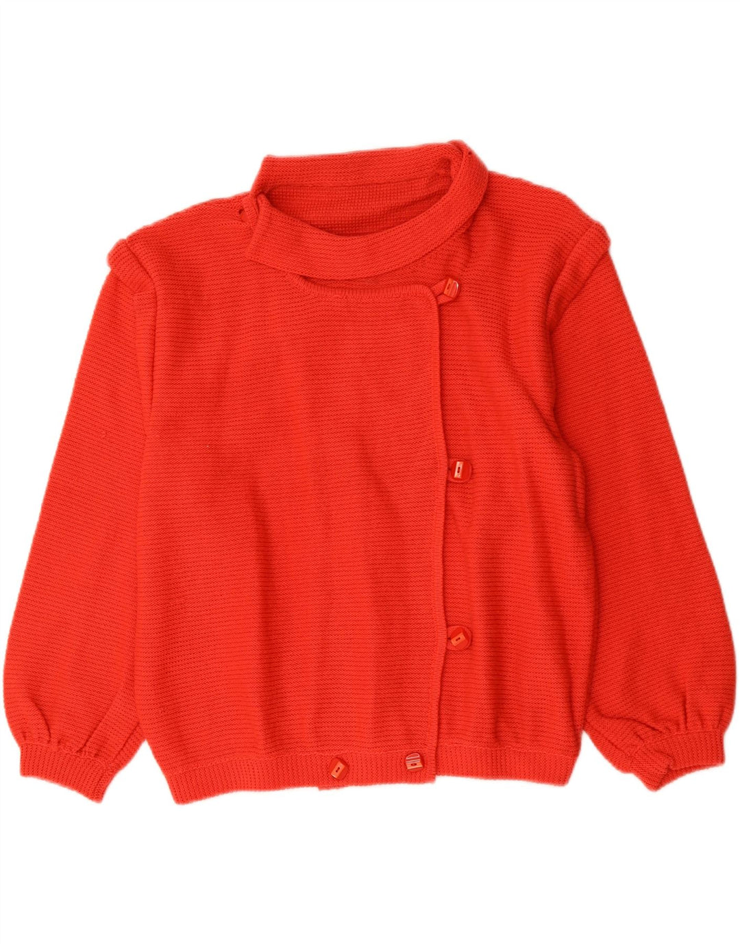 Vintage mujer Cardigan suéter Reino Unido 16 rojo grande