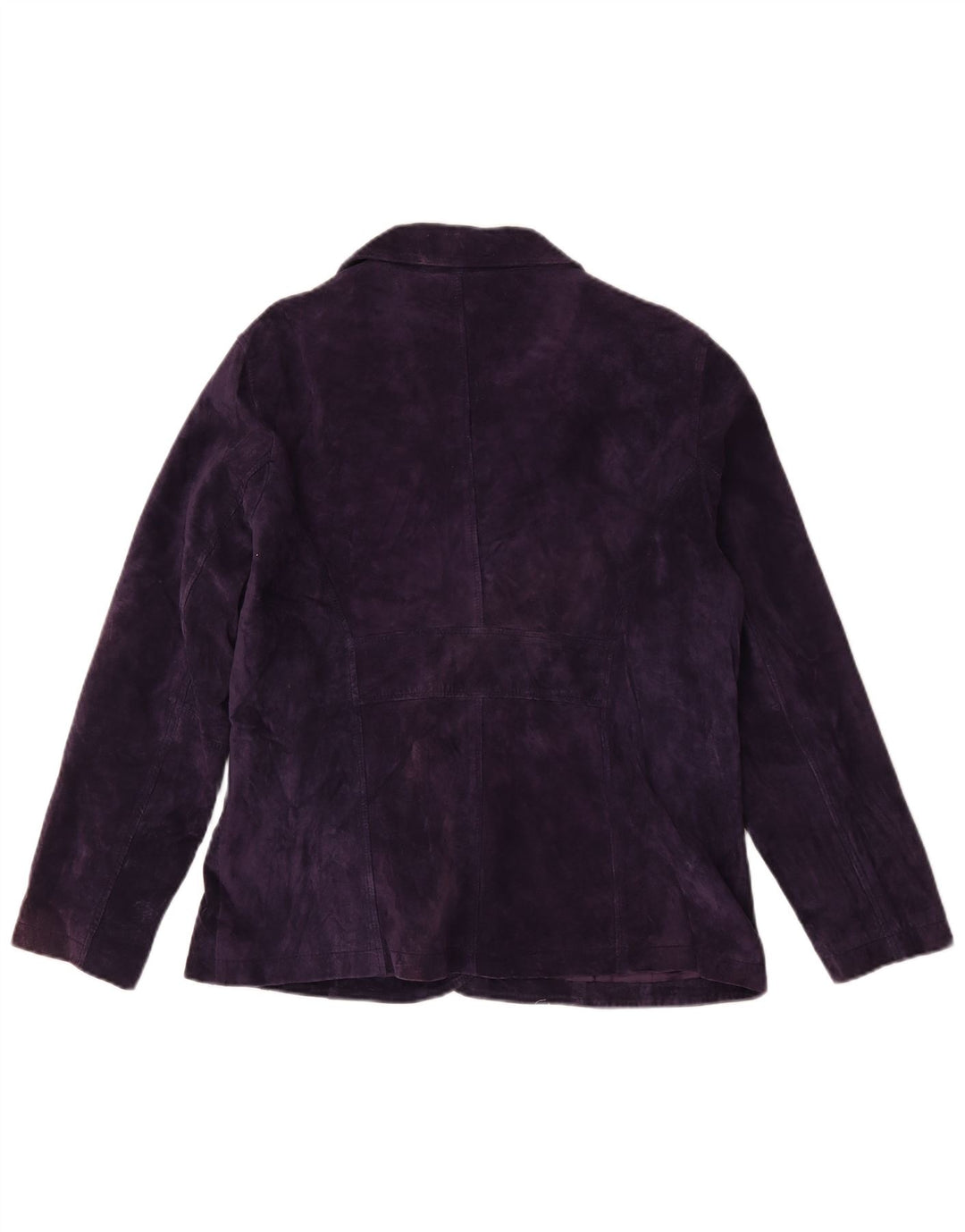 TCM Chaqueta Blazer de Ante con 3 Botones para Mujer UK 20 2XL Cuero Púrpura