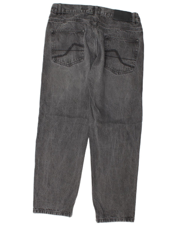 Pierre Cardin Vaqueros rectos de corte regular para hombre W32 L28 Algodón gris