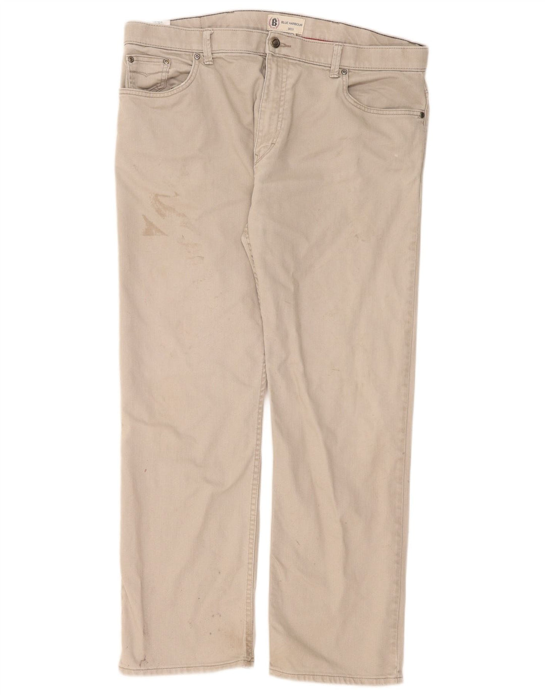 Marks & Spencer Vaqueros rectos azules Harbor para hombre W40 L31 Algodón gris