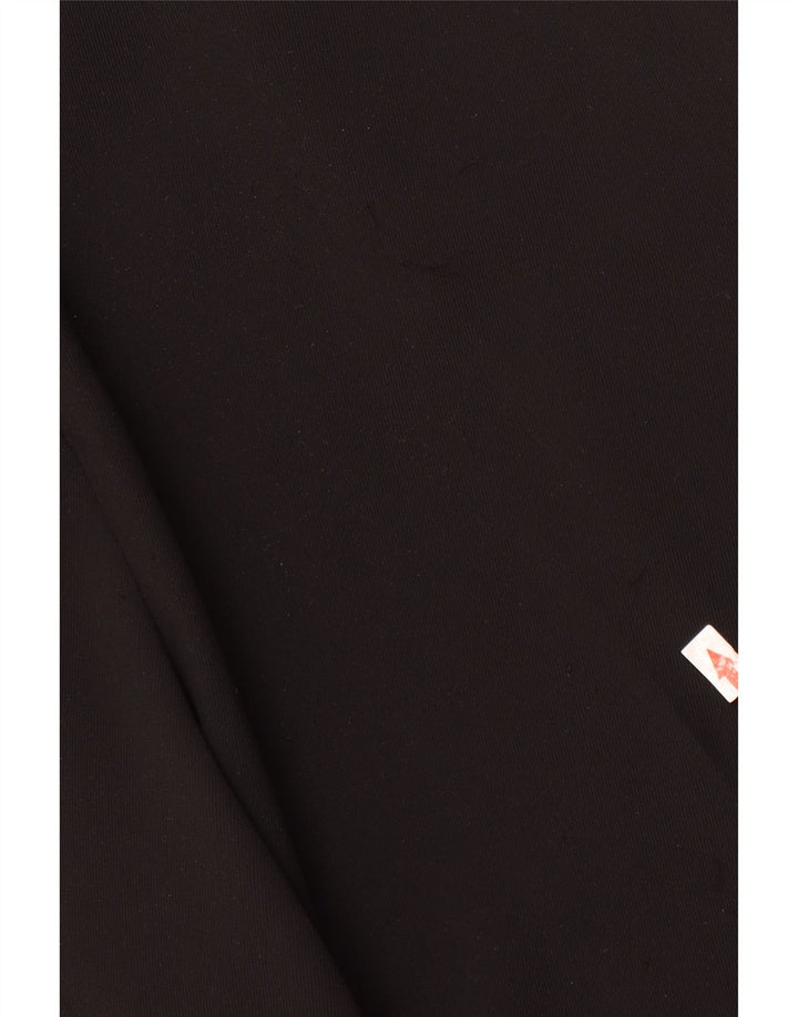 Zara Mujer Pantalón Chino De Pierna Ancha Mediano W28 L29 Poliéster Negro