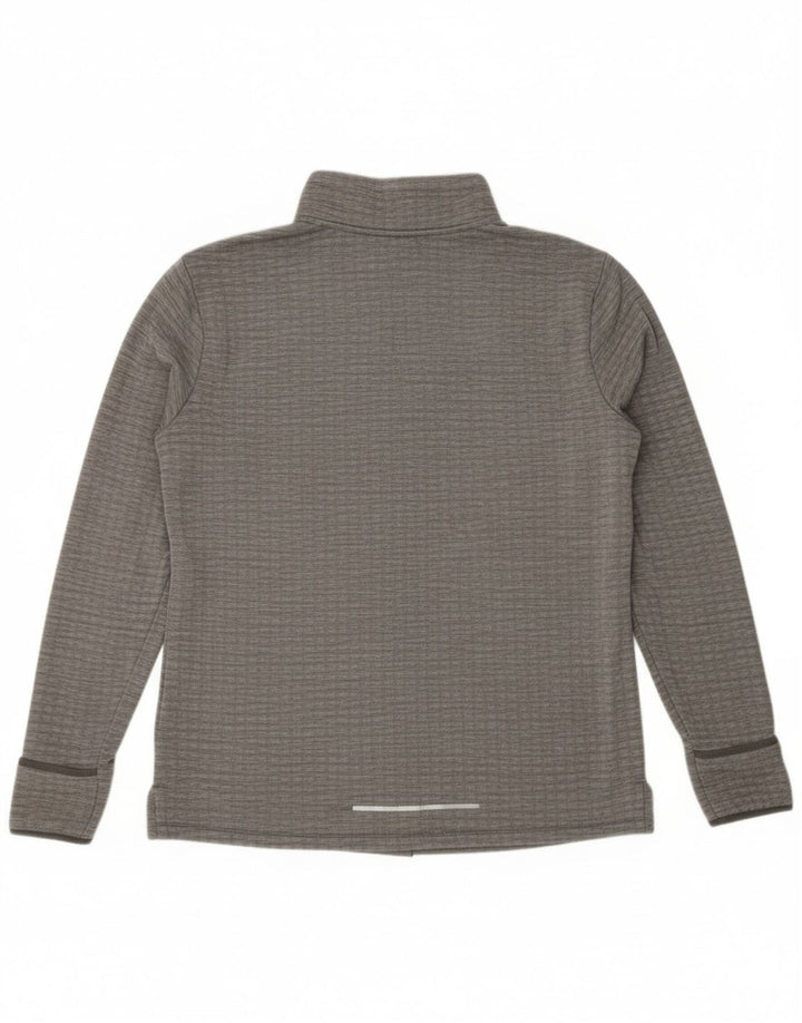 Nike - Chándal con cremallera y cuello para hombre, talla grande, poliéster moteado gris
