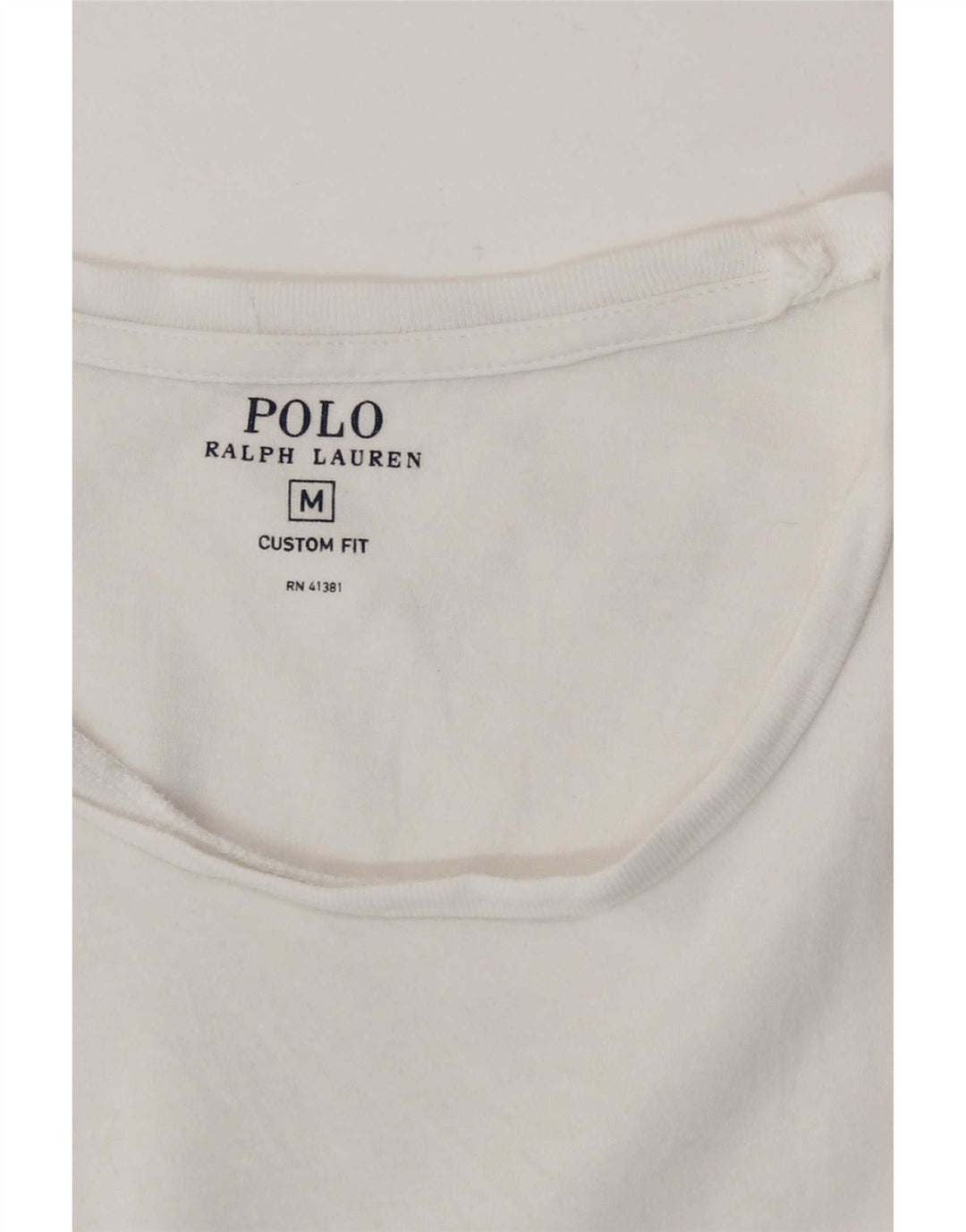 Polo Ralph Lauren - Camiseta de ajuste personalizado para hombre, color blanco mediano