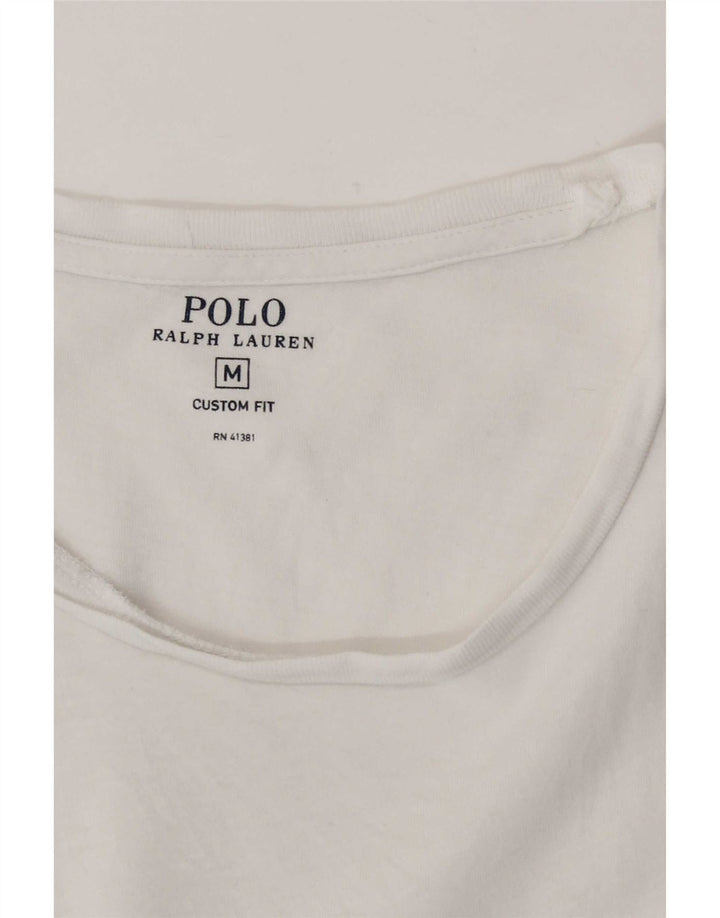Polo Ralph Lauren - Camiseta de ajuste personalizado para hombre, color blanco mediano
