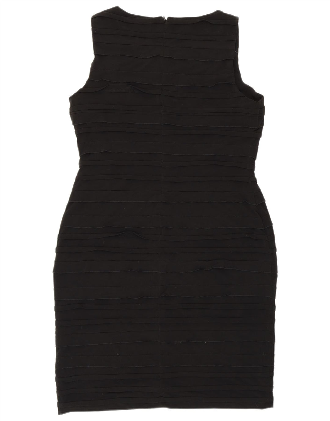 CALVIN KLEIN Vestido sin mangas para mujer US 12 Grande Poliéster negro