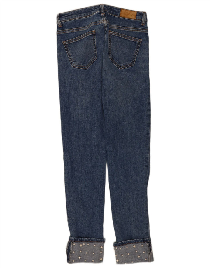 Zara Vaqueros Slim Mujer EU 34 2XS W24 L26 Azul