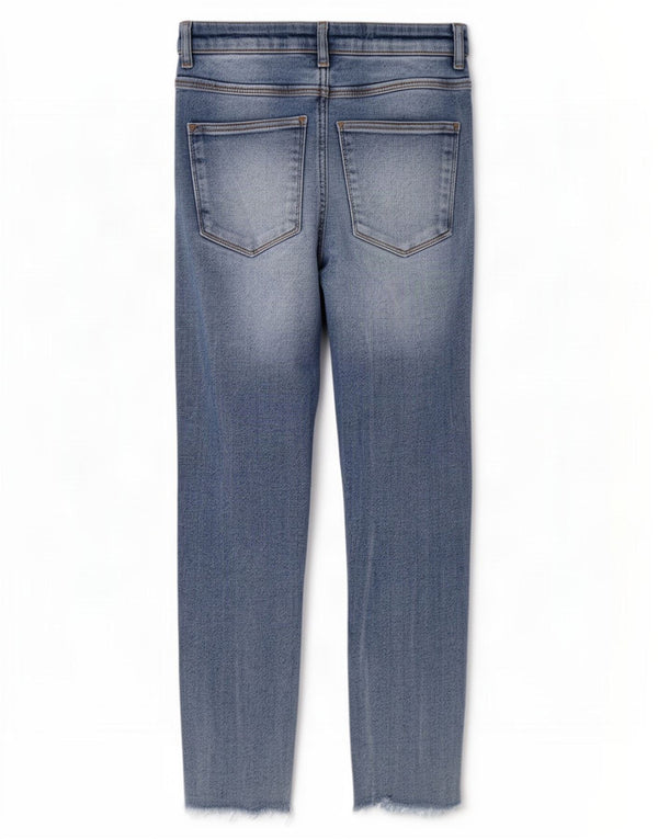 Zara Jeans ajustados de tiro alto para mujer EU 38 Small W24 L25 Algodón azul