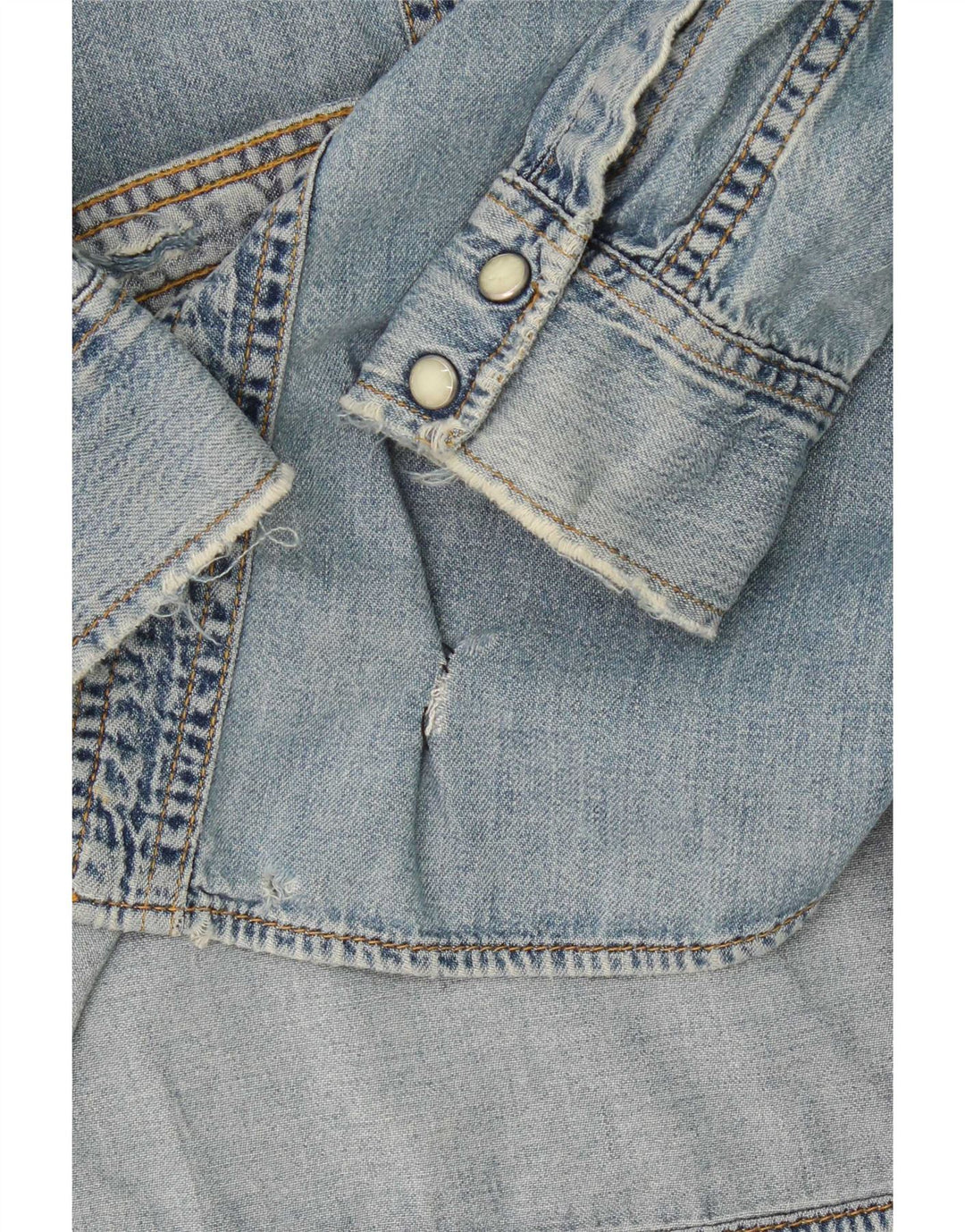 Camisa vaquera Lee para mujer UK 46 Algodón azul grande