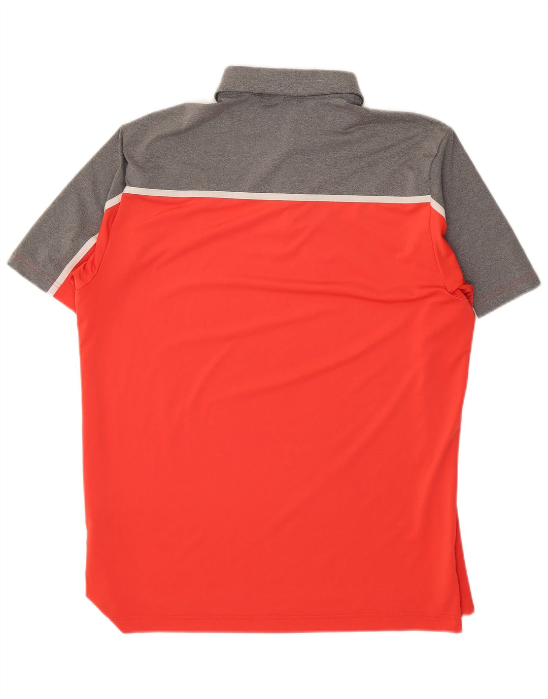 Polo Adidas Hombre Grande Rojo Colorblock Poliéster