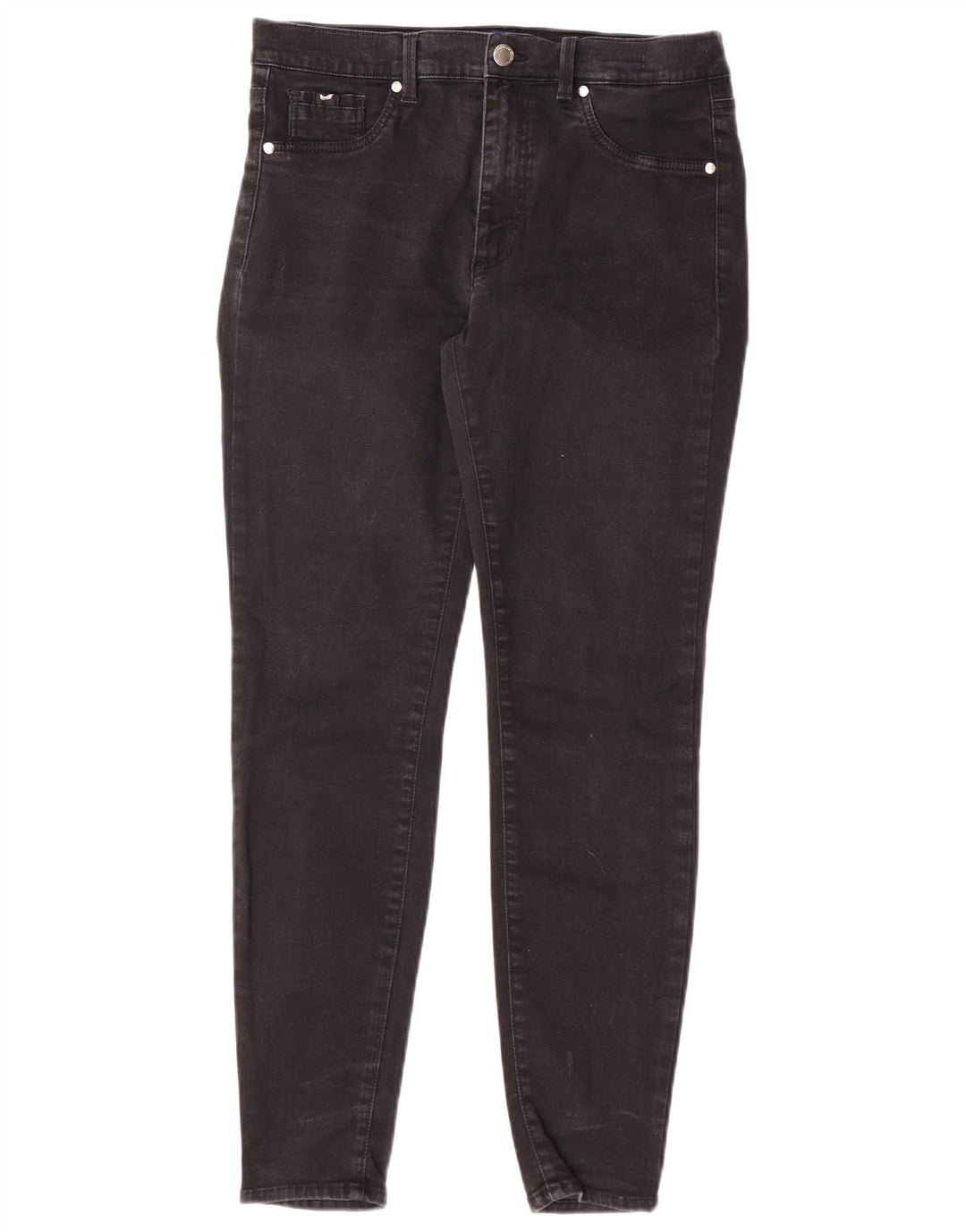 Vaqueros Slim Mujer Gas W31 L28 Algodón Negro