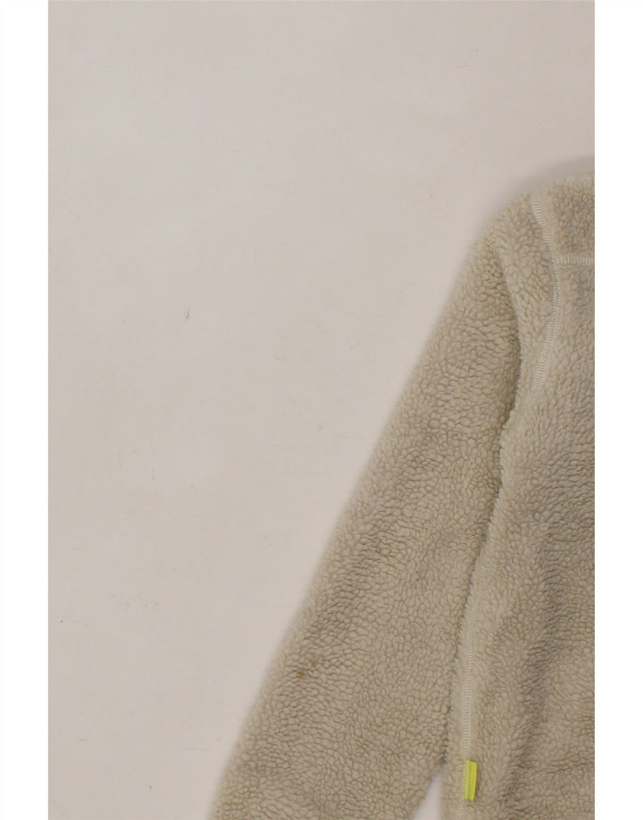 WHITE STUFF Girls Fleece Jacket 7-8 Years Beige Polyester Vintage White Stuff and Second-Hand White Stuff from Messina Hembry 