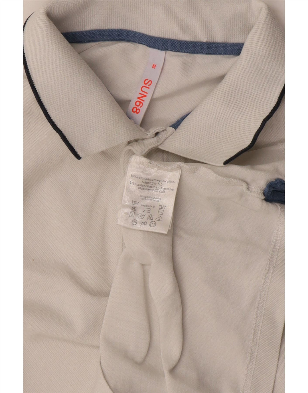 Polo Sun68 Hombre Algodón Blanco Mediano
