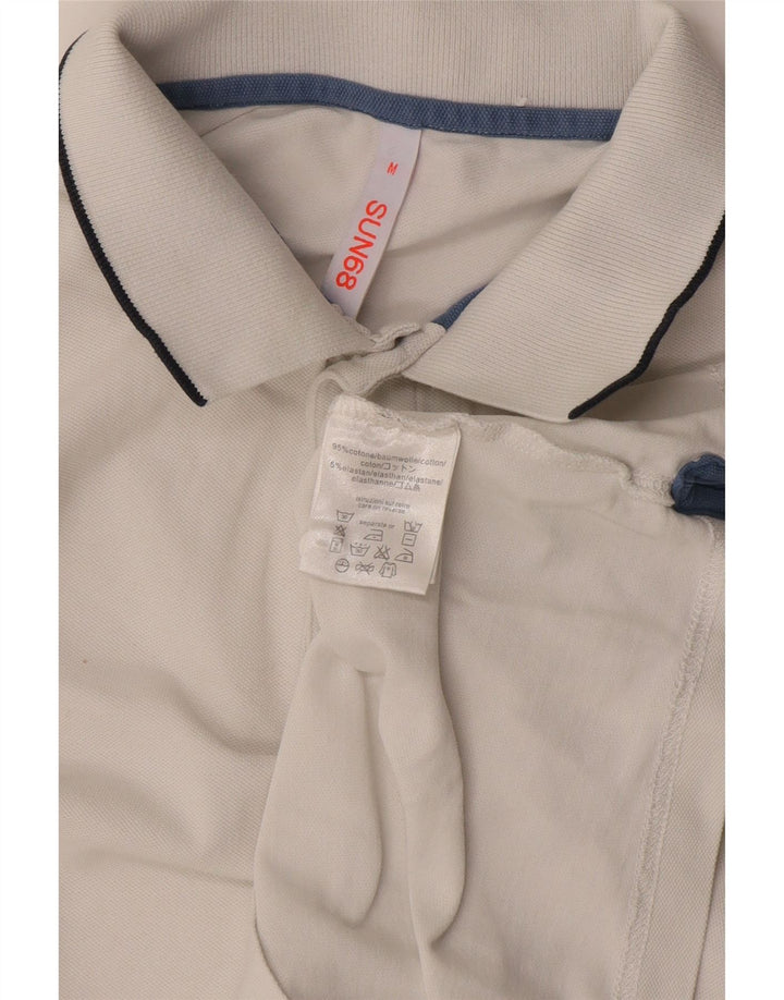 Polo Sun68 Hombre Algodón Blanco Mediano