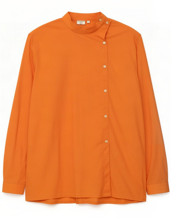 Blusa camisera vintage para mujer IT 46 Large Orange