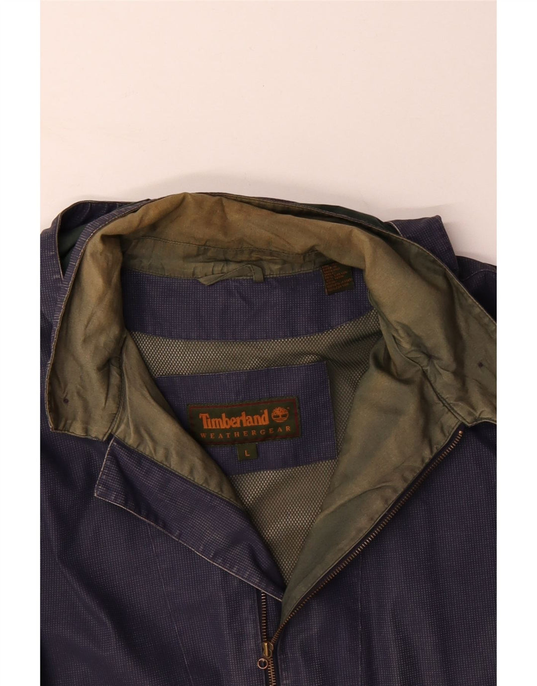 TIMBERLAND Chaqueta impermeable con capucha Weathergear para hombre Reino Unido 40 Grande Azul marino