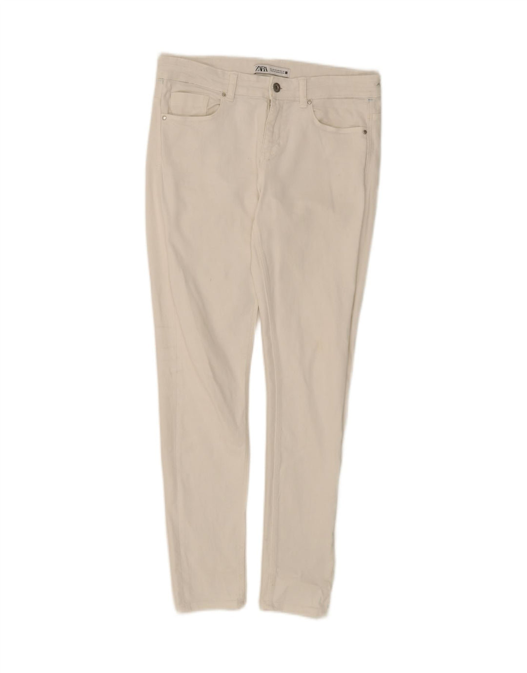 ZARA Womens Skinny Jeans EU 40 Medium W30 L28 White Vintage Zara and Second-Hand Zara from Messina Hembry 