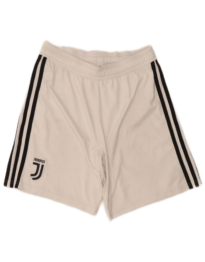 Adidas Mens Juventus Sport Shorts Pequeño Blanco Poliéster