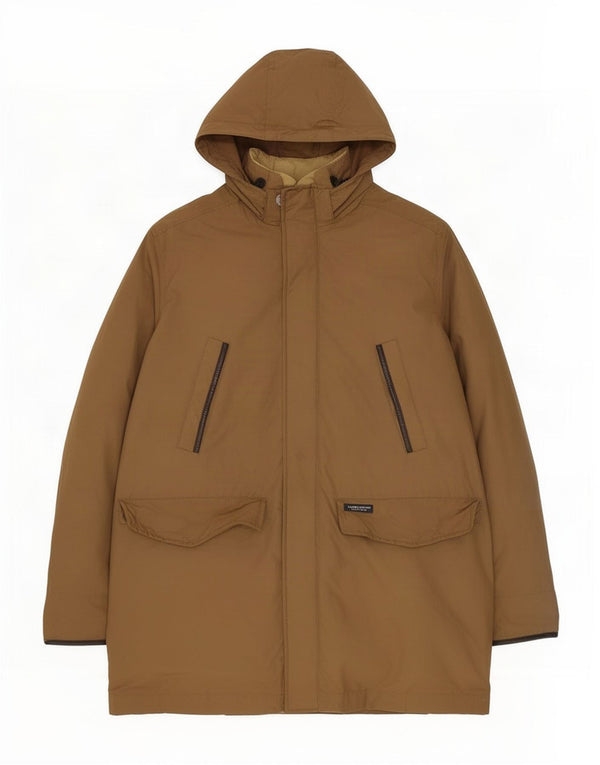 Woolrich Parka con capucha para hombre UK 44 2XL Marrón