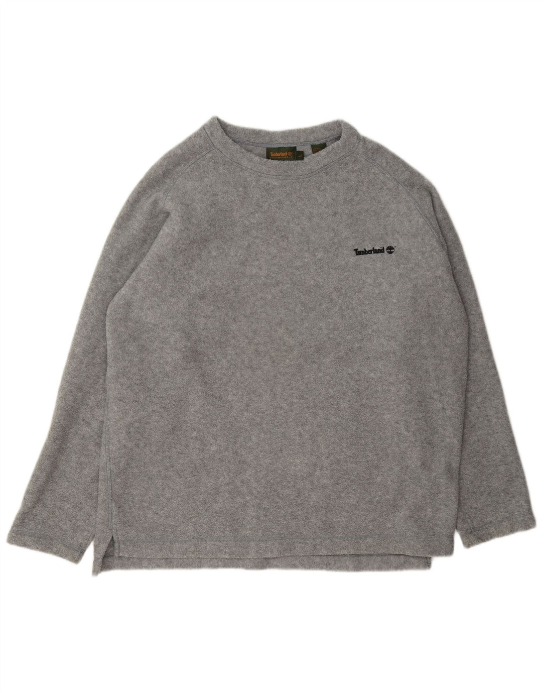 Timberland Jersey de forro polar para hombre, poliéster moteado gris grande