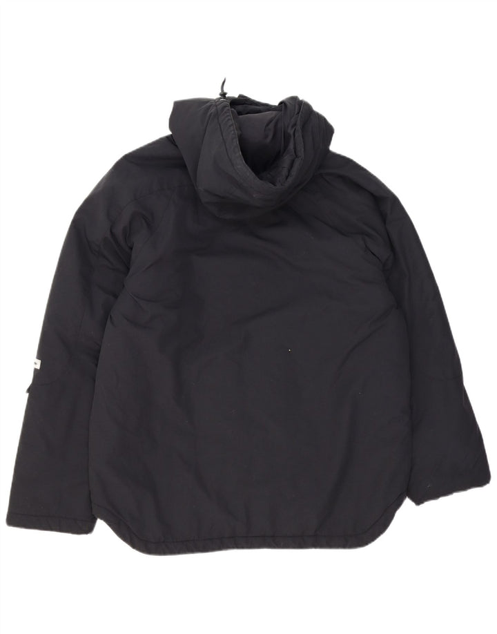 Champion Chaqueta Acolchada Con Capucha Para Mujer UK 46 Grande Poliéster Negro