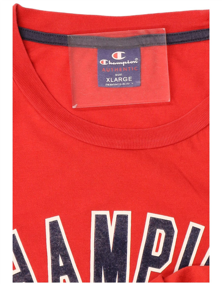 CHAMPION Camiseta gráfica para hombre Top XL Rojo