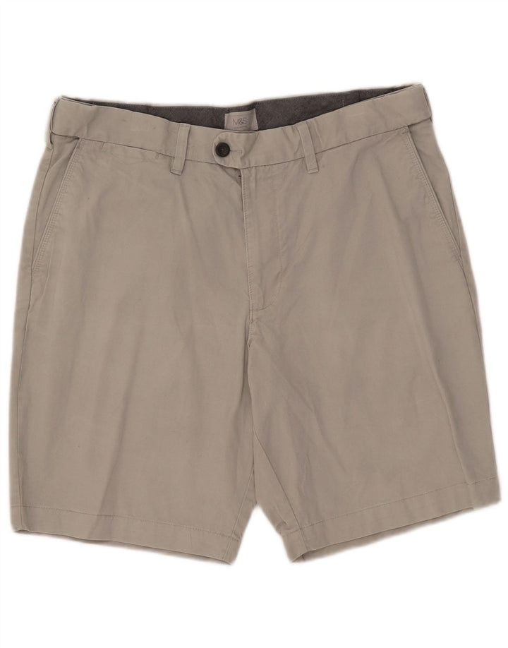 Marks & Spencer Pantalones cortos chinos para hombre W36 Algodón gris grande