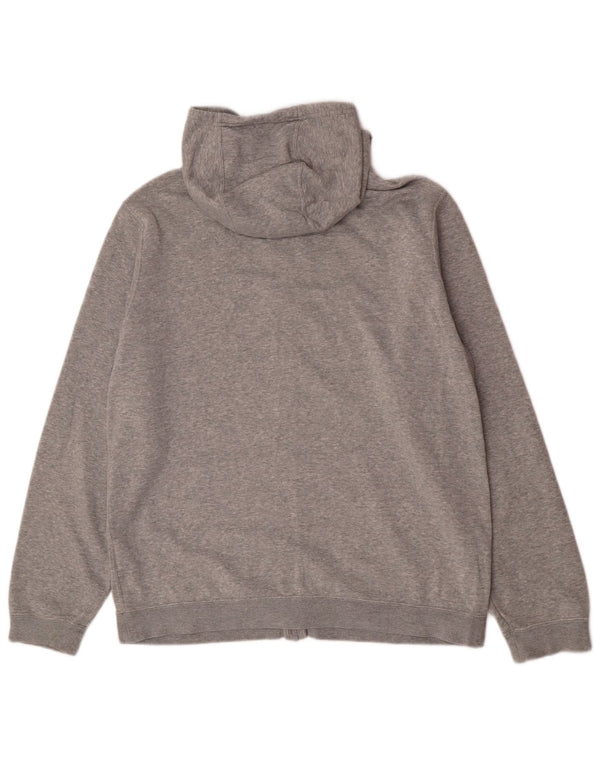 Nike - Sudadera con capucha y cremallera para hombre, talla grande, color gris, algodón deportivo